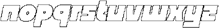 CS Stoner Pixel Italic otf (400) Font LOWERCASE