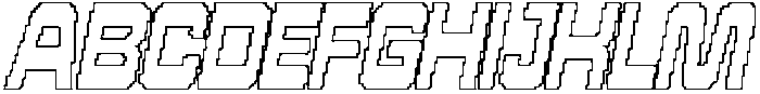 CS Strider Pixel Outline otf (400) Font UPPERCASE