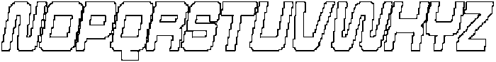 CS Strider Pixel Outline otf (400) Font UPPERCASE