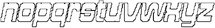 CS Strider Pixel Outline otf (400) Font LOWERCASE
