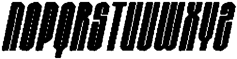 CS Striker Drawn Italic otf (400) Font UPPERCASE