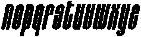 CS Striker Drawn Italic otf (400) Font LOWERCASE