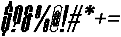 CS Striker Italic otf (400) Font OTHER CHARS