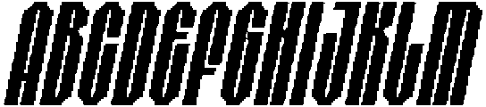 CS Striker Italic otf (400) Font UPPERCASE