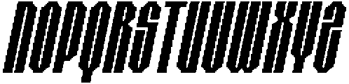 CS Striker Italic otf (400) Font UPPERCASE