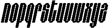 CS Striker Italic otf (400) Font LOWERCASE