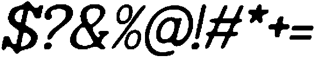CS Sullivan Drawn Italic otf (400) Font OTHER CHARS