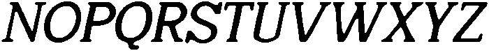 CS Sullivan Drawn Italic otf (400) Font UPPERCASE