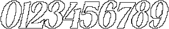 CS Susan Pixel Outline otf (400) Font OTHER CHARS
