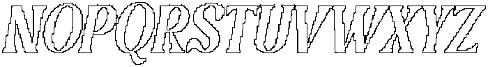 CS Susan Pixel Outline otf (400) Font UPPERCASE