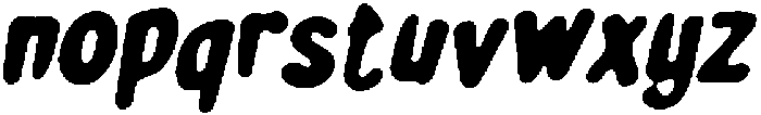 CS Swiper Drawn Italic otf (400) Font LOWERCASE