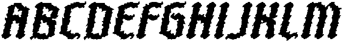 CS Tornado Drawn Italic otf (400) Font UPPERCASE