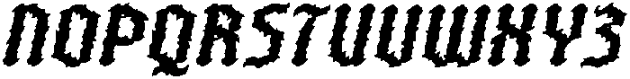 CS Tornado Drawn Italic otf (400) Font UPPERCASE
