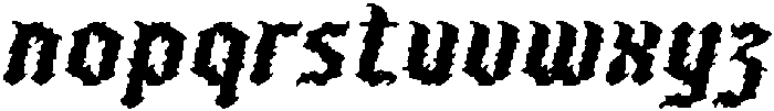 CS Tornado Drawn Italic otf (400) Font LOWERCASE