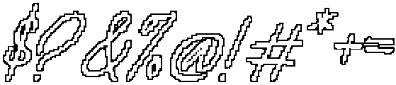 CS Valoria Pixel Outline otf (400) Font OTHER CHARS