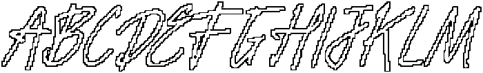 CS Valoria Pixel Outline otf (400) Font UPPERCASE