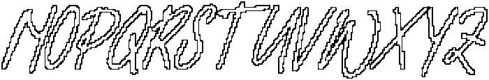 CS Valoria Pixel Outline otf (400) Font UPPERCASE