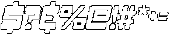 CS Valtrix Pixel Outline otf (400) Font OTHER CHARS