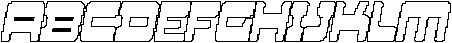 CS Valtrix Pixel Outline otf (400) Font UPPERCASE
