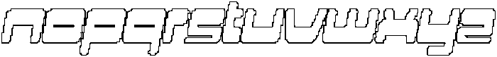 CS Valtrix Pixel Outline otf (400) Font LOWERCASE