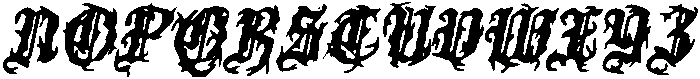 CS Varden Drawn Italic otf (400) Font UPPERCASE
