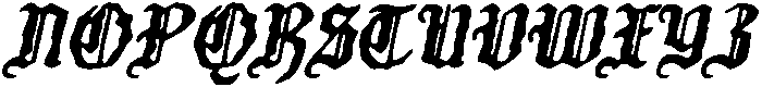 CS Varden Drawn Italic otf (400) Font LOWERCASE