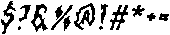 CS Venom Drawn Italic otf (400) Font OTHER CHARS