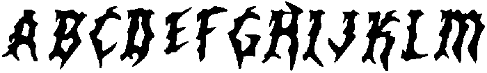CS Venom Drawn Italic otf (400) Font UPPERCASE