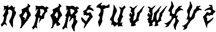 CS Venom Drawn Italic otf (400) Font UPPERCASE