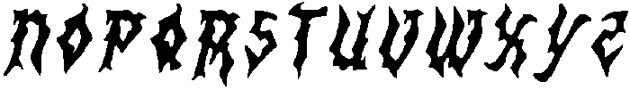 CS Venom Drawn Italic otf (400) Font LOWERCASE