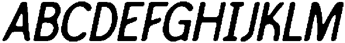 CS Vickie Drawn Italic otf (400) Font UPPERCASE