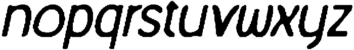 CS Vickie Drawn Italic otf (400) Font LOWERCASE