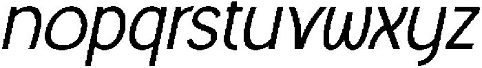 CS Vickie Italic otf (400) Font LOWERCASE
