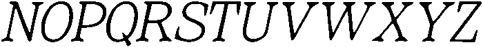 CS Victoria Drawn Italic otf (400) Font UPPERCASE