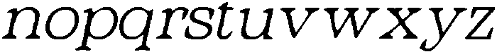 CS Victoria Drawn Italic otf (400) Font LOWERCASE