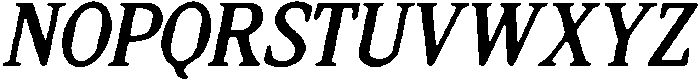 CS Vincero Drawn Italic otf (400) Font UPPERCASE