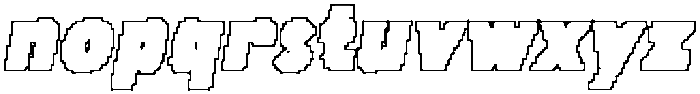 CS Violeta Pixel Outline otf (400) Font LOWERCASE