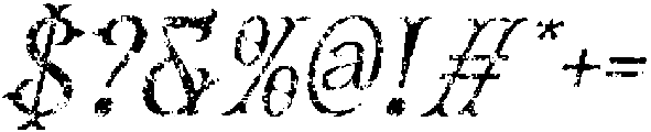 CS Visery Stamp Italic otf (400) Font OTHER CHARS