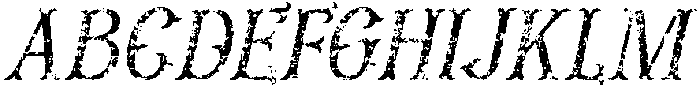 CS Visery Stamp Italic otf (400) Font UPPERCASE