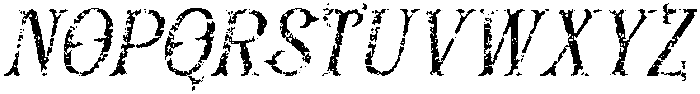 CS Visery Stamp Italic otf (400) Font UPPERCASE