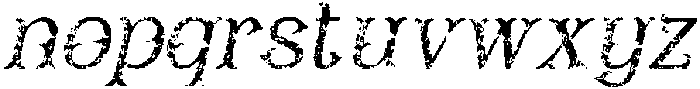 CS Visery Stamp Italic otf (400) Font LOWERCASE