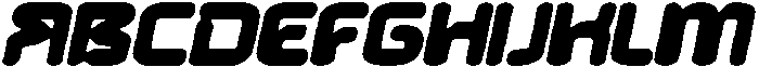 CS Visible Drawn Italic otf (400) Font UPPERCASE