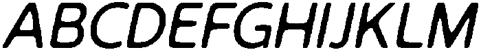CS Volatile Drawn Italic otf (400) Font UPPERCASE