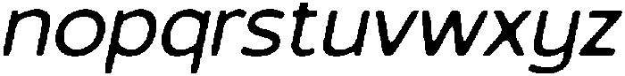 CS Volatile Drawn Italic otf (400) Font LOWERCASE