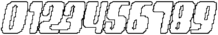 CS Vontech Pixel Outline otf (400) Font OTHER CHARS