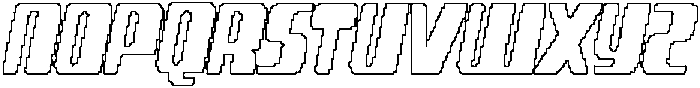 CS Vontech Pixel Outline otf (400) Font UPPERCASE
