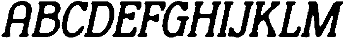CS Wagner Drawn Italic otf (400) Font UPPERCASE