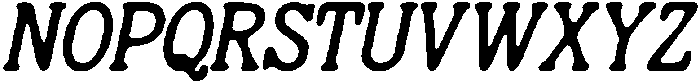 CS Wagner Drawn Italic otf (400) Font UPPERCASE