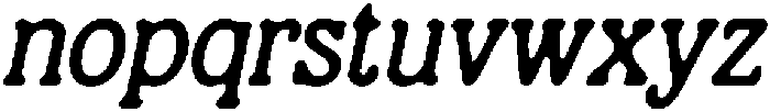 CS Wagner Drawn Italic otf (400) Font LOWERCASE