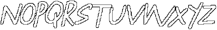 CS Wantage Pixel Outline otf (400) Font UPPERCASE